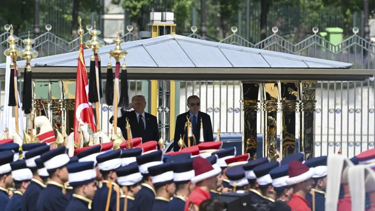 ABD Başkanı Donald Trump, Beştepe'de resmi törenle karşılanıyor